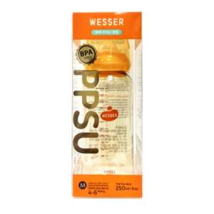 Bình sữa Wesser nhựa PPSU cổ hẹp 250ml chính hãng tại Chip Chip Luxury Nha Trang