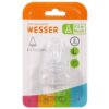 Vỉ 2 núm ty Wesser silicone cổ hẹp size L chính hãng tại Chip Chip Luxury Nha Trang