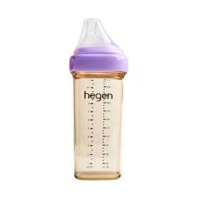Bình sữa Hegen PPSU 330ml nắp màu tím - núm ti size L trên 6 tháng chính hãng tại Chip Chip Luxury Nha Trang