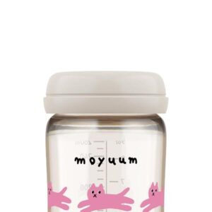 Bình sữa Moyuum PPSU in Cat 270ml (Màu xám) chính hãng tại Chip Chip Luxury Nha Trang