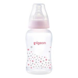 Bình sữa Pigeon PP Streamline 150ml họa tiết ngôi sao (Hồng) chính hãng tại Chip Chip Luxury Nha Trang