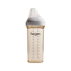 Bình sữa Hegen PPSU 330ml nắp màu hồng - núm ti size L trên 6 tháng chính hãng tại Chip Chip Luxury Nha Trang