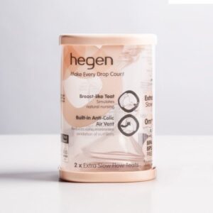 Bộ 2 Núm ti Hegen size Extract Flow từ 0 – 1 tháng chính hãng tại Chip Chip Luxury Nha Trang