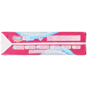 Tã dán Bobby size L 68 miếng (9 - 14 kg) chính hãng tại Chip Chip Luxury Nha Trang
