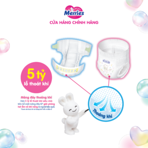 Bỉm Tã dán Merries size S (cho bé 4 - 8kg) chính hãng tại Chip Chip Luxury Nha Trang