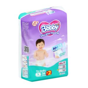 Tã quần Bobby size L 36 + 2 miếng (9 - 14 kg) chính hãng tại Chip Chip Luxury Nha Trang