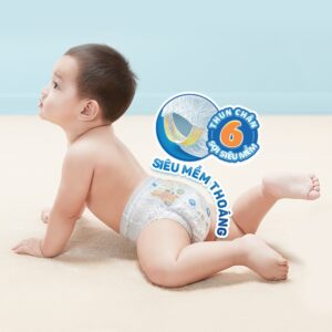 Bỉm tã quần Moony xanh bé trai size XXL 26 miếng (13-28kg) chính hãng tại Chip Chip Luxury Nha Trang
