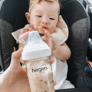 Bộ 2 bình sữa Hegen PPSU 240ml núm ti size M từ 3 – 6 tháng, White chính hãng tại Chip Chip Luxury Nha Trang