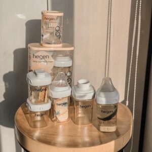 Bình sữa Hegen PPSU 150ml Nắp Hồng - núm ti size S từ 1 – 3 tháng chính hãng tại Chip Chip Luxury Nha Trang