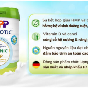 Sữa HiPP Combiotic Organic HMP số 3 800g (Trên 1 tuổi) chính hãng tại Chip Chip Luxury Nha Trang