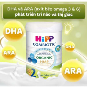 Sữa HIPP bò Combiotic Organic HMP số 2 800g (6 - 12 tháng) chính hãng tại Chip Chip Luxury Nha Trang