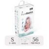 Bỉm tã dán ngày đêm Applecrumby Purebasics Diapers Tape size S – 54+2 miếng (3-6kg) chính hãng tại Chip Chip Luxury Nha Trang