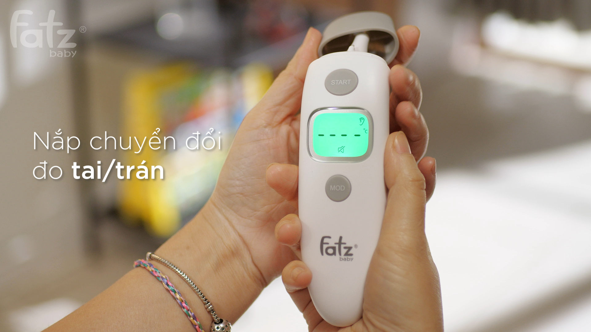 Nhiệt kế hồng ngoại Fatz đo trán và đo tai Prompt 4 - Chip Chip Luxury Nha Trang Nhiệt kế hồng ngoại Fatz đo trán và đo tai Prompt 4 chính hãng tại Chip Chip Luxury Nha Trang