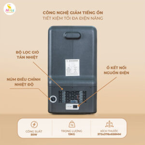 Tủ lạnh mini Moaz BéBé MB083 chính hãng tại Chip Chip Luxury Nha Trang