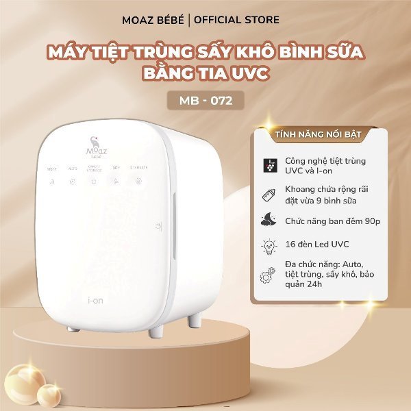Máy tiệt trùng moaz sấy khô bình sữa tia uv MB072 - Chip Chip Luxury Nha Trang Máy tiệt trùng moaz sấy khô bình sữa tia uv MB072 chính hãng tại Chip Chip Luxury Nha Trang