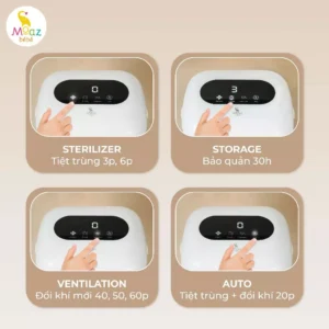 Máy tiệt trùng UV xách tay Moaz BéBé MB102 chính hãng tại Chip Chip Luxury Nha Trang