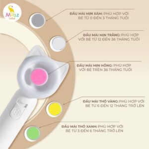 Máy dũa móng tay cho bé Moaz BéBé MB080 chính hãng tại Chip Chip Luxury Nha Trang