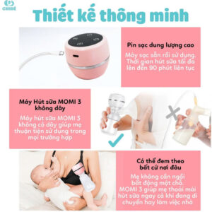 MÁY HÚT SỮA KHÔNG DÂY CHIBÉ MOMI 3 CB025 chính hãng tại Chip Chip Luxury Nha Trang