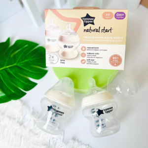 Bình Sữa PP Ty Siêu Mềm Tự Nhiên Tommee Tippee Natural Start 150ml, Núm Ty Của Bình 0-3 Tháng (Bình Đôi) chính hãng tại Chip Chip Luxury Nha Trang