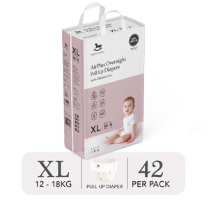 Bỉm tã quần đêm Applecrumby Airplus Overnight Mega Pull Ups size XL – 42 miếng (12 – 18kg) chính hãng tại Chip Chip Luxury Nha Trang