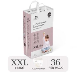 Bỉm tã quần đêm Applecrumby Airplus Overnight Mega Pull Ups size XXL – 36 miếng (trên 18kg) chính hãng tại Chip Chip Luxury Nha Trang