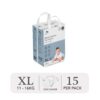 Bỉm tã dán ngày Applecrumby Slimdry Easyday Mini Tape size XL – 15 miếng (11 – 16kg) chính hãng tại Chip Chip Luxury Nha Trang
