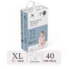Bỉm tã dán ngày Applecrumby Slimdry Easyday Mega Tape size XL – 34+6 miếng (11-16kg) chính hãng tại Chip Chip Luxury Nha Trang
