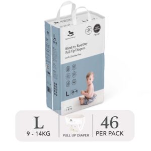 Bỉm tã quần ngày Applecrumby Slimdry Easyday Mega Pull Ups size L – 38+8 miếng (9-14kg) chính hãng tại Chip Chip Luxury Nha Trang