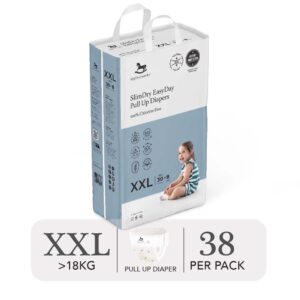 Bỉm tã quần ngày Applecrumby Slimdry Easyday Mega Pull Ups size XXL – 30+8 miếng (trên 18kg) chính hãng tại Chip Chip Luxury Nha Trang