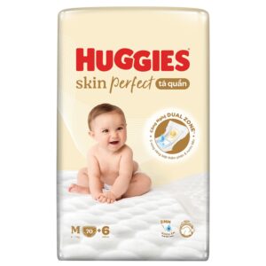 Bỉm Tã quần Huggies Skin Perfect size M (6 - 11kg) chính hãng tại Chip Chip Luxury Nha Trang