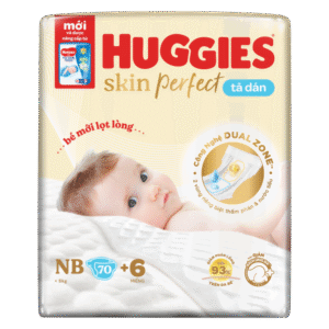 Tã dán sơ sinh Huggies Skin Perfect size Newborn( dưới 5kg) chính hãng tại Chip Chip Luxury Nha Trang