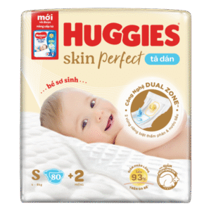 Tã dán sơ sinh Huggies Skin Perfect size S (4-8kg) chính hãng tại Chip Chip Luxury Nha Trang