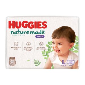 Tã quần Huggies Nature made size L 44 miếng (9 - 14 kg) chính hãng tại Chip Chip Luxury Nha Trang