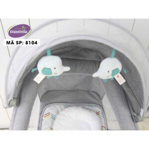 Nôi ru ngủ thư giãn kết hợp ghế ngồi ăn dặm có khay bàn ăn, ghế ngồi đọc sách cho bé Mastela 8113/8114 chính hãng tại Chip Chip Luxury Nha Trang
