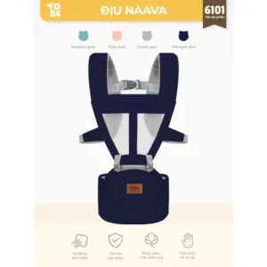 Địu ngồi 3D em bé đa năng Naava chính hãng tại Chip Chip Luxury Nha Trang