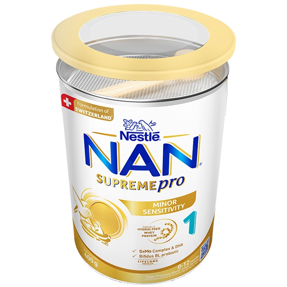 Sữa NAN SUPREME PRO số 1 400g(0-12 tháng) lon vàng - Chip Chip Luxury Nha Trang Sữa NAN SUPREME PRO số 1 400g(0-12 tháng) lon vàng chính hãng tại Chip Chip Luxury Nha Trang