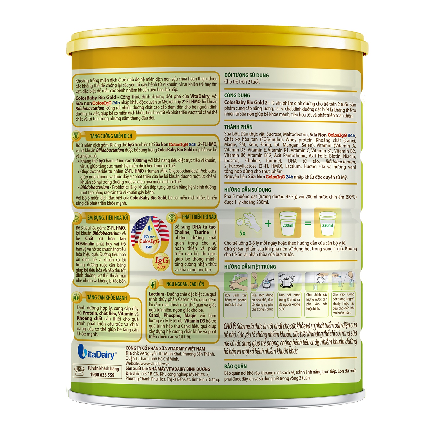 Sữa bột Colosbaby BIO Gold 2+ 800g (trên 2 tuổi) Tiêu Hóa Tốt - Chip Chip Luxury Nha Trang Sữa bột Colosbaby BIO Gold 2+ 800g (trên 2 tuổi) Tiêu Hóa Tốt chính hãng tại Chip Chip Luxury Nha Trang