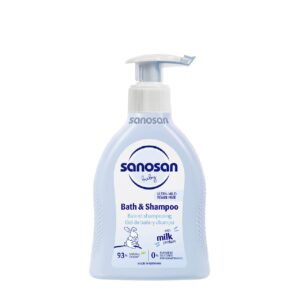Sữa tắm gội Sanosan Baby với protein sữa thủy phân 0M+ 200ml chính hãng tại Chip Chip Luxury Nha Trang