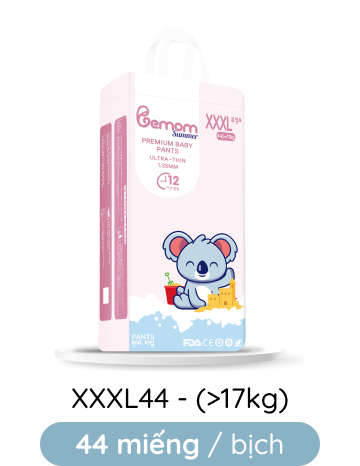 Bỉm tã quần Bemom Summer size XXXL 44 miếng (trên 17kg) - Chip Chip Luxury Nha Trang Bỉm tã quần Bemom Summer size XXXL 44 miếng (trên 17kg) chính hãng tại Chip Chip Luxury Nha Trang
