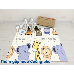 Thảm gấp gọn Umoo Họa Tiết dày 1cm 1m8 x 2m UM07147 chính hãng tại Chip Chip Luxury Nha Trang
