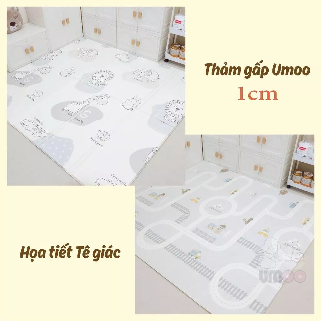 Thảm gấp gọn Umoo Họa Tiết dày 1cm 1m8 x 2m UM07147 - Chip Chip Luxury Nha Trang Thảm gấp gọn Umoo Họa Tiết dày 1cm 1m8 x 2m UM07147 chính hãng tại Chip Chip Luxury Nha Trang