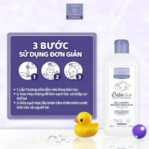 Sữa tắm gội hữu cơ Jonzac 250ml chính hãng tại Chip Chip Luxury Nha Trang