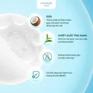 Nước Rửa Bình Sữa Và Chén Bát Goongbe Kháng Khuẩn Đậm Đặc chính hãng tại Chip Chip Luxury Nha Trang