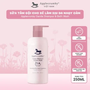 Sữa tắm gội Applecrumby làm dịu cho da nhạy cảm 250ml chính hãng tại Chip Chip Luxury Nha Trang
