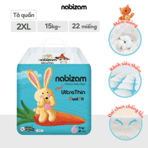 Bỉm quần ngày Nabizam ultra thin XXL22 JB (trên 15kg) chính hãng tại Chip Chip Luxury Nha Trang