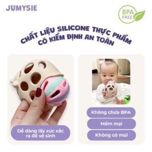 Gặm Nướu Hình Gấu Xúc Xắc Jumysie Đáng Yêu chính hãng tại Chip Chip Luxury Nha Trang