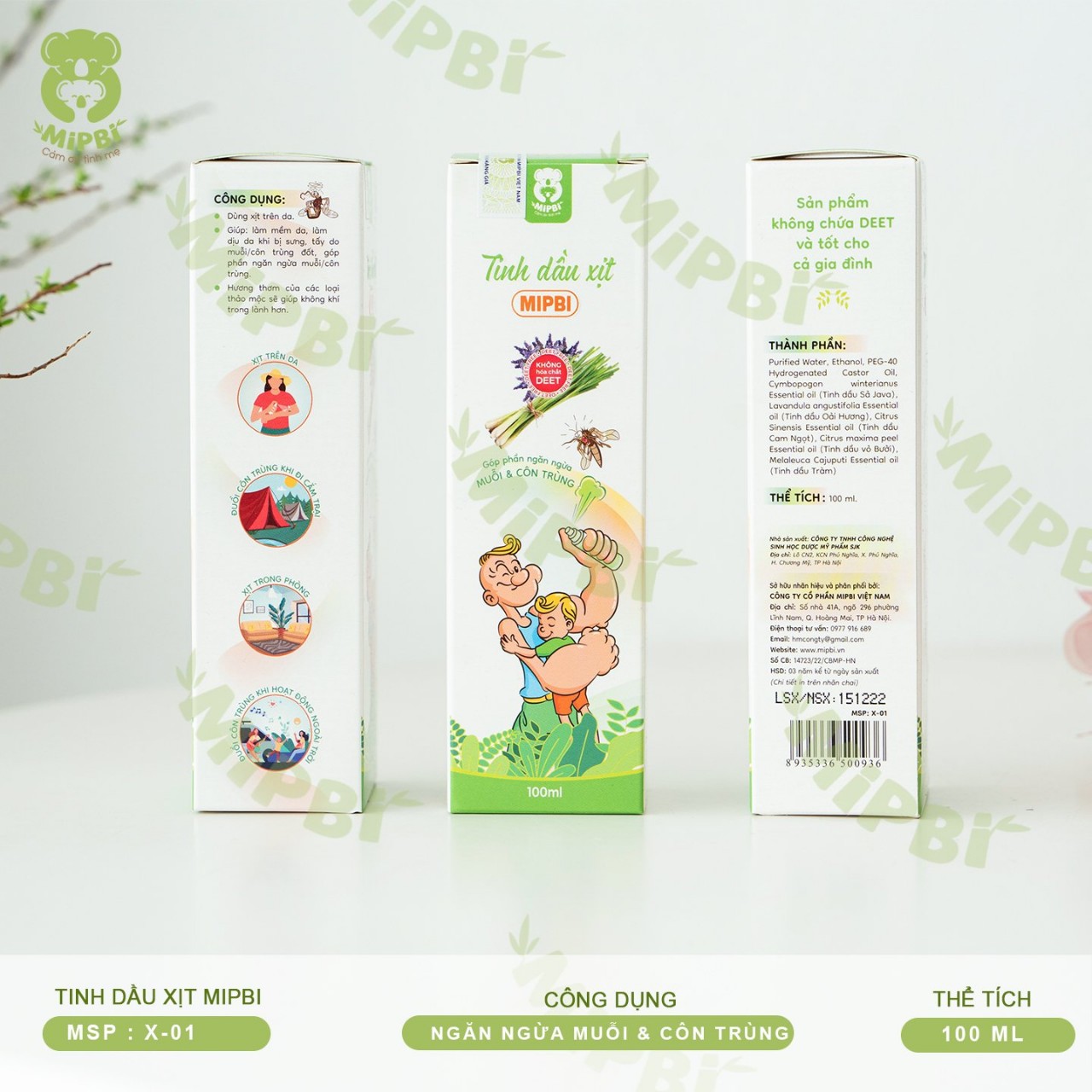 Tinh Dầu Xịt MIPBI - Chip Chip Luxury Nha Trang Tinh Dầu Xịt MIPBI chính hãng tại Chip Chip Luxury Nha Trang