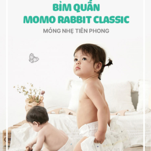 Bỉm quần classic MoMo Rabbit size L28 miếng (8-12Kg) chính hãng tại Chip Chip Luxury Nha Trang