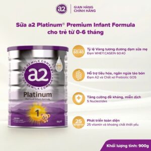 Sữa bột A2 Platinum 400g Số 1 (0-6 tháng) chính hãng tại Chip Chip Luxury Nha Trang