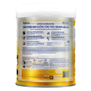 Sữa bột Nutifood GrowPLUS+ vàng sữa non 24H 800g (từ 2 tuổi) chính hãng tại Chip Chip Luxury Nha Trang